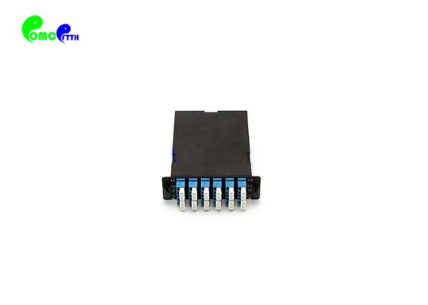 Alta velocidade protetora 35x109x118mm das penas da baixa potência do μm do duplex 24F OM3 50 /125 do homem -12 x LC da gaveta 2 x MTP da fibra de MTP