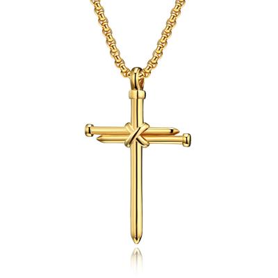 Fashion Stainless Steel Chain Necklace Men's Jewelry Gold Plated Spiral Pendant Necklaces for Men Hip Hop Party Anniversary Gift