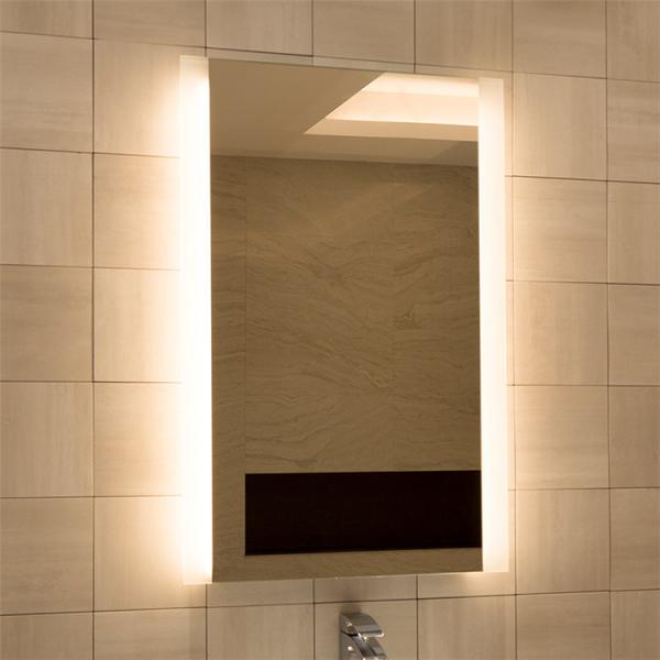 Miroir LED Bathnoloy Design moderne Capteur tactile intelligent Anti-brouillard TDM optionnel pour la salle de bain