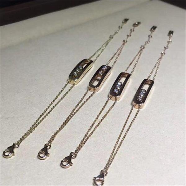 Luxury jewelry factory Mk diamond bracelet 18k white gold yellow gold rose gold diamond  bracelet