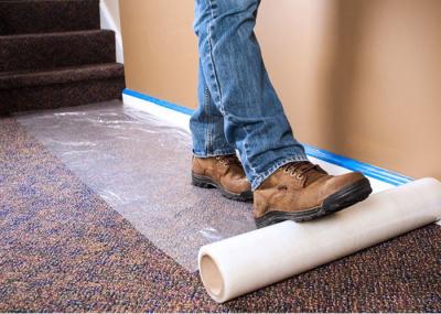 Polyethene Carpet Plastic Film Transparent Plastic Floor Protector Roll