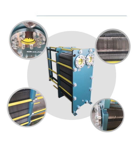 12m3/H 4.5Mpa Water Cooled Air Cold Plate  Exchanger Weld Connection