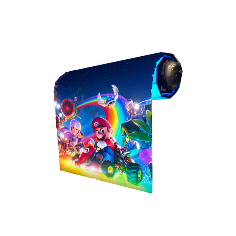 P2.6 Motorized Roll-Up LED Screen with 1000kg Load Capacity and 3840Hz Refresh Rate