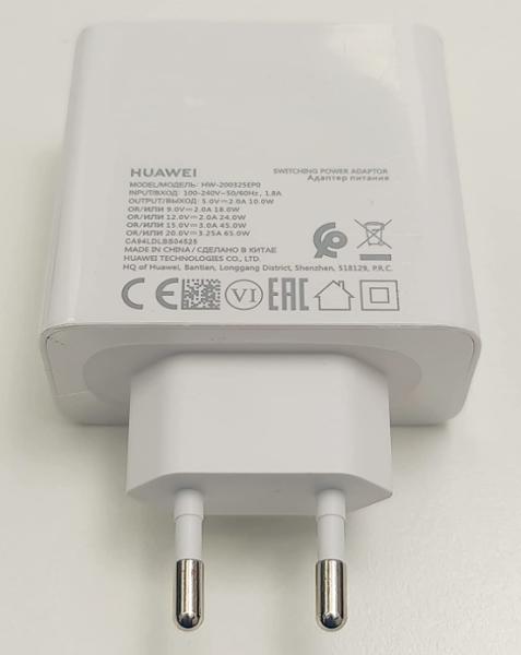 Adaptateur secteur chargeur pour adaptateur USB-C d'origine 65W/140W HW-200325EP0 Chargeur rapide Noir/Blanc