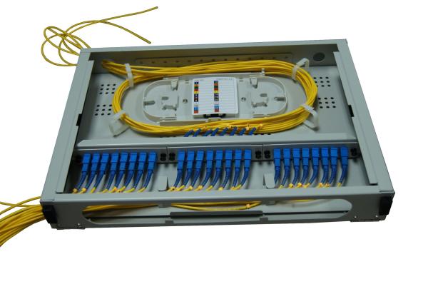 GPON CATV 24cores Fiber Optic Patch Panel Transparent Cover