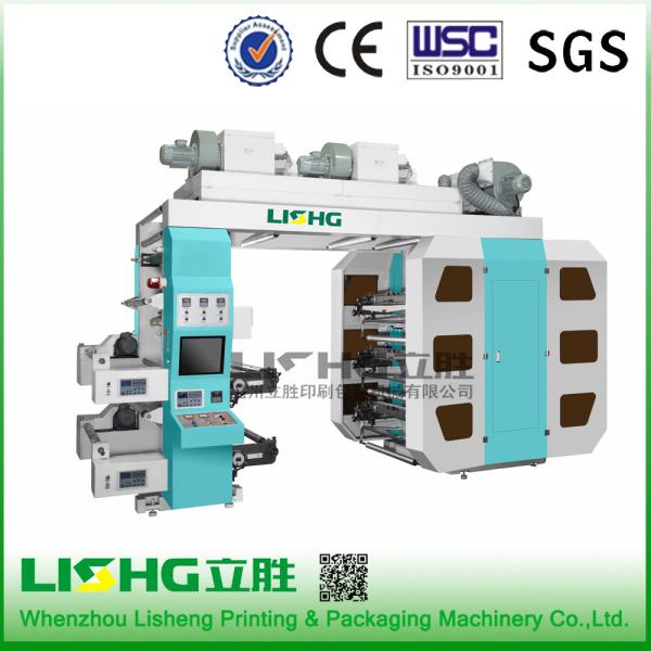 Plastic Film Flexographic Printing Machine With Double Unwind And Double Rewind