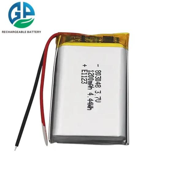 KC Approved Lipo Battery 803048 3.7V 1200mAh 4.44wh Rechargeable Li-Polymer Battery