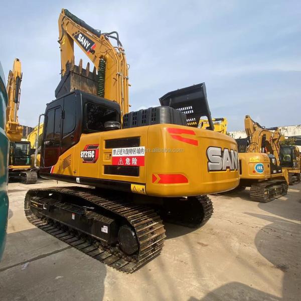 Sany Sy 215 Excavator 20Ton de seconde main SANY 205 215 235 Excavators moyens Année 2023