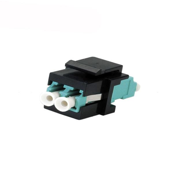 Fiber Optic Keystone Coupler Jack RJ45 LC/UPC to LC/UPC Duplex Multimode Plastic Connector