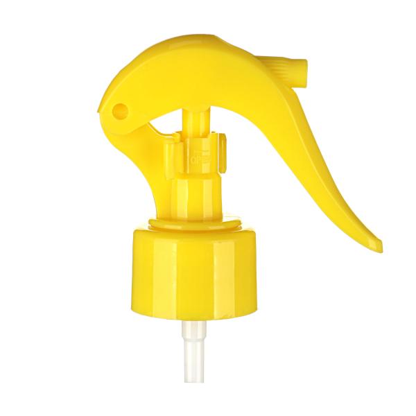 Pulvérisateur en plastique PP jaune de luxe 28/410 Mini pulvérisateur à gâchette