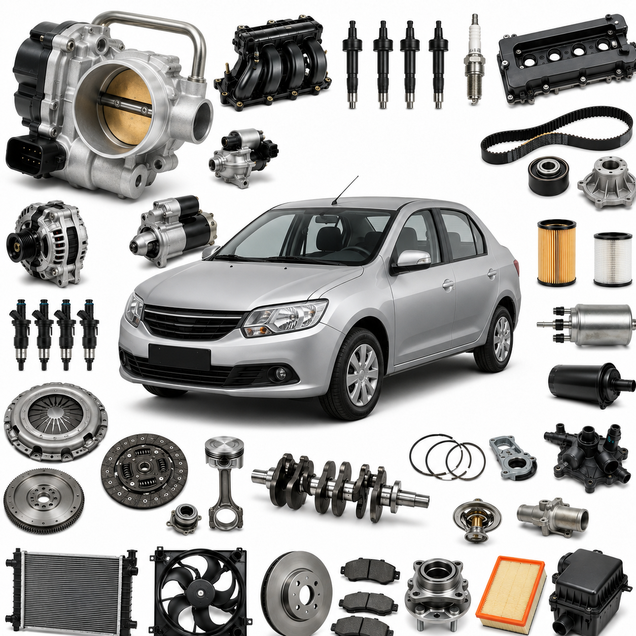 Vehicles Auto Throttle Body 8200063652 Engine Fuel Injection System
