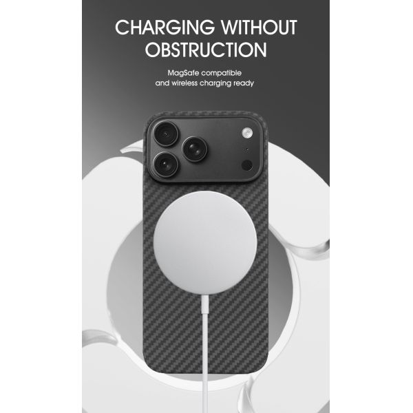 2025 New Arrival 1500D Aramid Carbon Fiber Mobile Cover for iPhone 17 Pro Max