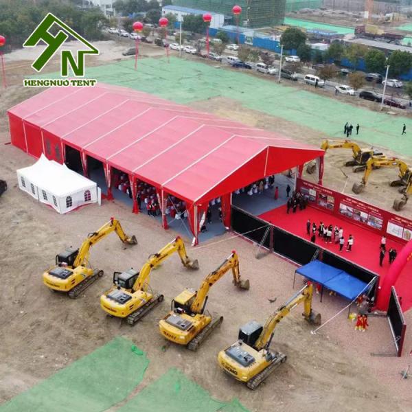200 People Aluminium Frame Tent Red Colorful Large Wedding Marquee