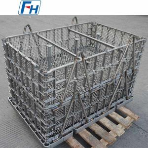Heat Treatment Furnace Baskets For Aviation Precision Parts HR4Nb Alloy Adaptable
