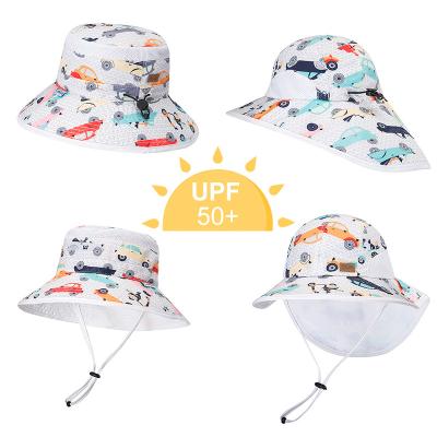 UPF Lightweight Breathable Bucket Hat UV Protection For Kids Children