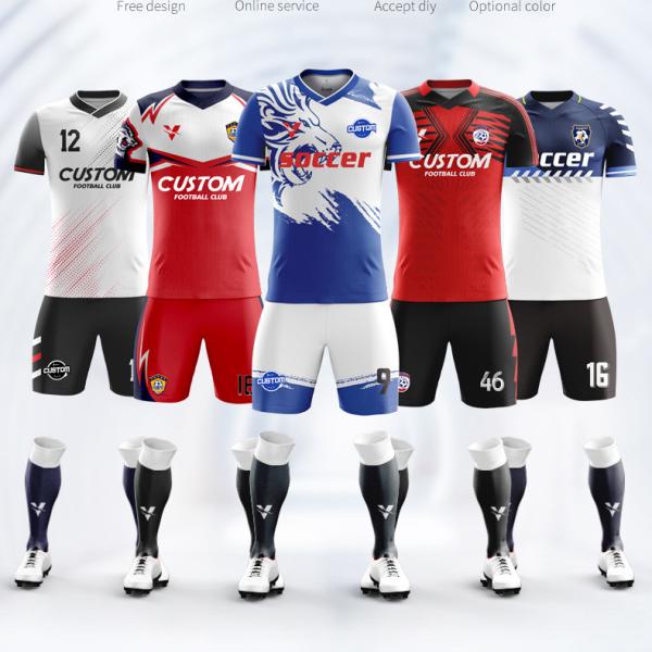 Sublimated Soccer Shirts Jerseys Uniform Kits Practical Washable