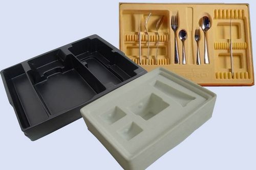 Собираться пластиковый волдырь упаковывая вставку подноса ювелирных изделий бархата 0.3mm толстую