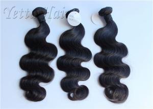 Tangle Free Natural Black Malaysian Hair Extensions Full Ends No Mixture