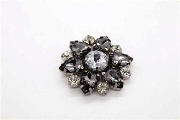 Fashionable Rhinestone Shoe Clips 95mm*22mm With Hanging Plating