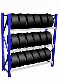Light Duty Racking System Metal Shelving Stacking Movable Tube Metal Steel Truck Tire Post Tyre Stillage