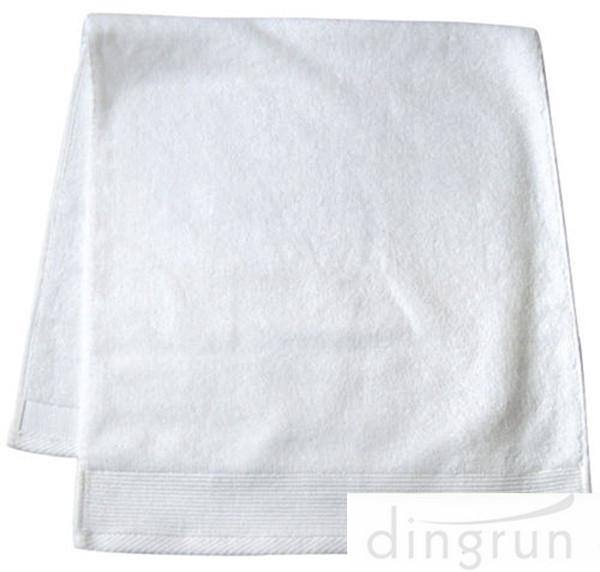 Restaurant Pure White  Home Spa Towel Wear Resisting Different Sizes