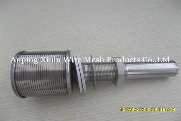 Fio de aço inoxidável Johnson Screen Nozzle da cunha do pescoço longo padrão para o sistema da troca iônica da água