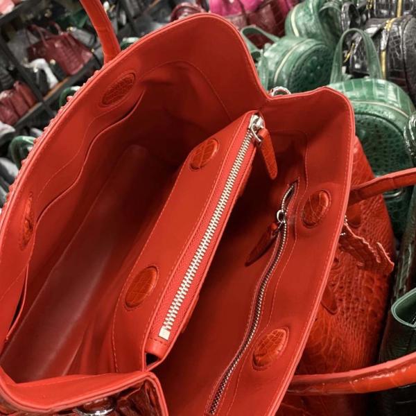 Microfiber Croc Leather Fabric Recycle Friendly For Lady'S Hang Bag