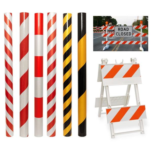 Self Adhesive Chevron Reflective Vinyl Film Sheeting Vinyl Roll Advertising Grade