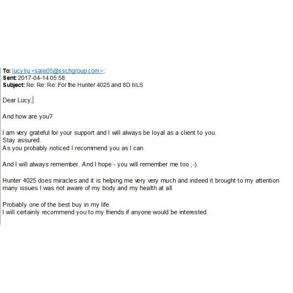 Cazador meridiano 4025 del instrumento 18d/25d nls Metatron Metapathia GR de la terapia del precio de fábrica