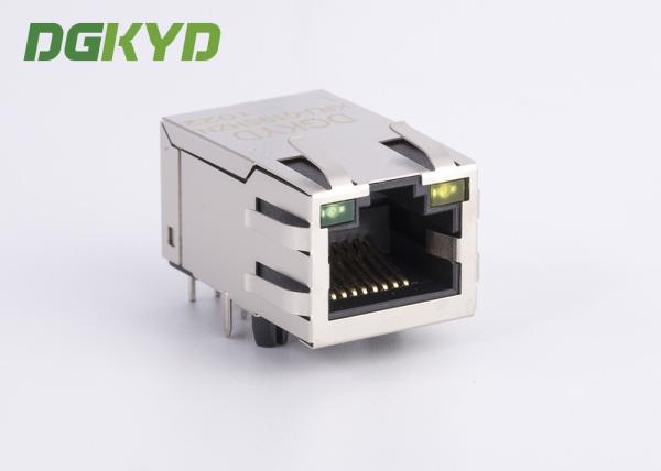 Conector das telecomunicações com Magnetics integrado RJ45 Jack Single Port modular 25.4mm