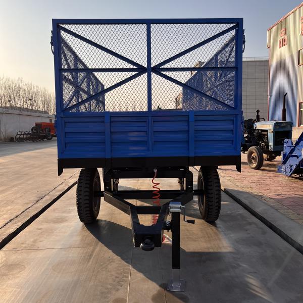 Anti-Corrosion Agriculture Hydraulic Dump Farm Trailer For Ranchers With Tires Plastic-Spray Finish For Longevity In Harsh Conditions