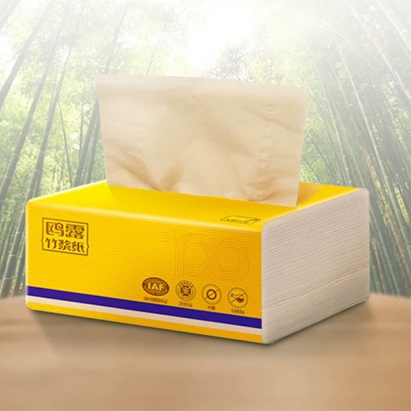 Sinopec Group High Quality 100% Natural Bamboo OULU Brand Facial Tissue Paper