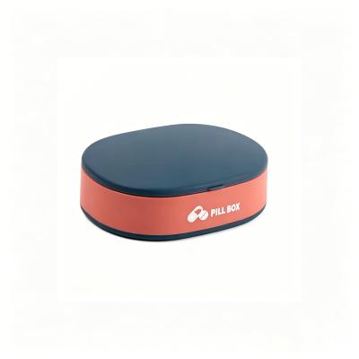 Small Pill Case, Cute Pill Box - Travel Daily Pill Organizer, Portable Pretty Pill Container for Purse Pocket, Compact Medicine Holder for Vitamins, Fish Oils, Supplements
