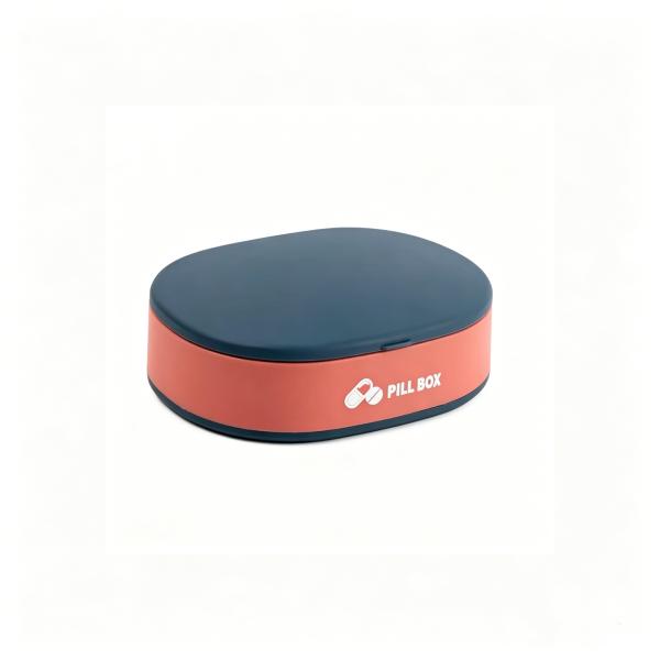 Small Pill Case, Cute Pill Box - Travel Daily Pill Organizer, Portable Pretty Pill Container for Purse Pocket, Compact Medicine Holder for Vitamins, Fish Oils, Supplements