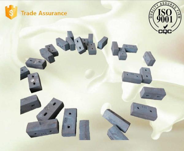 GX140MnCr 14-2 Wear-resistant Castings , Grinding Path Impact Plate Schist Iron Ore Crusher