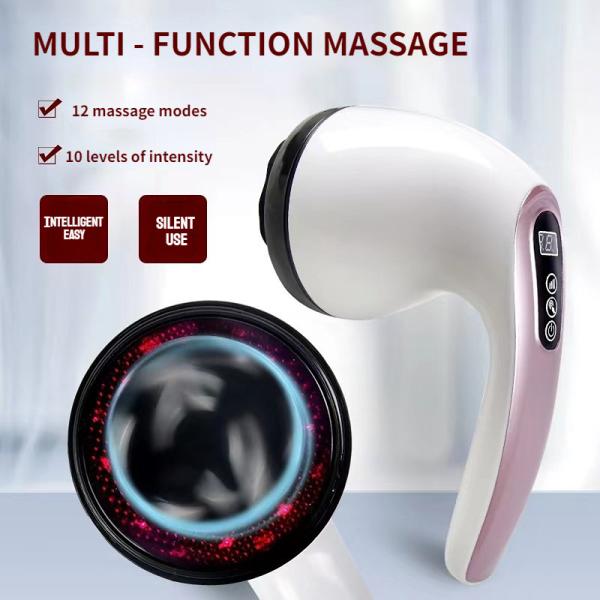 Handheld Body Anti Cellulite Massager Electric Heating Vibration Body Massage Hammer