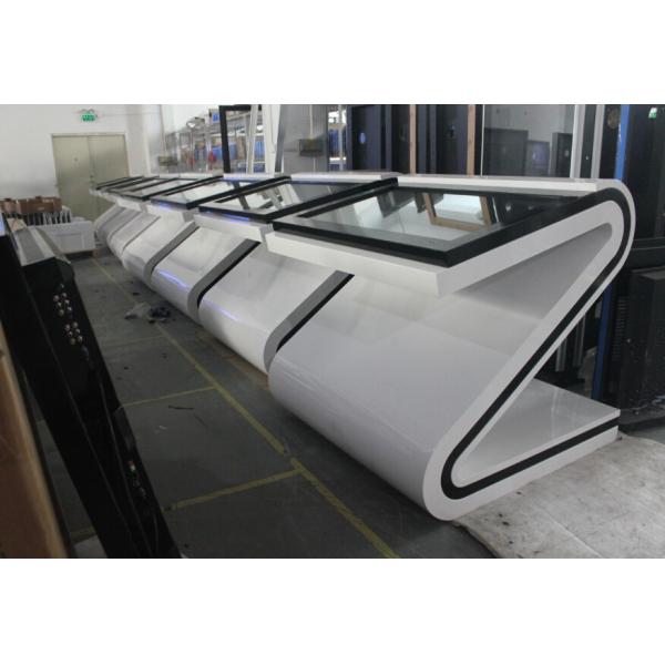 Network PC Inside Interactive Touch Screen Kiosk 1920 * 1080 Resolution For Exhibition Halls