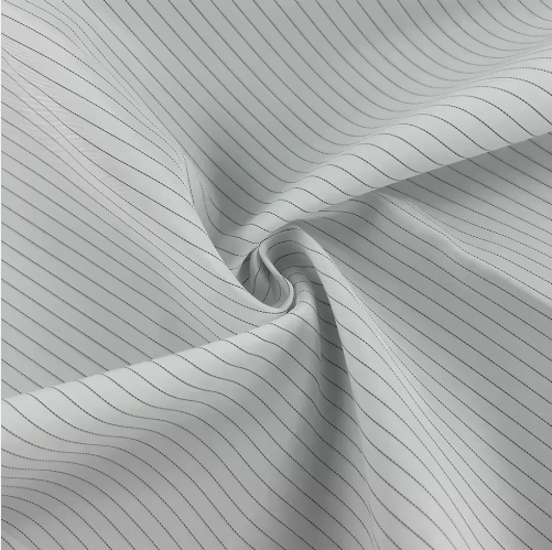 Anti-static ESD Cleanroom Polyester Fabric, 5mm Grid, White, Cleanroom Coating
