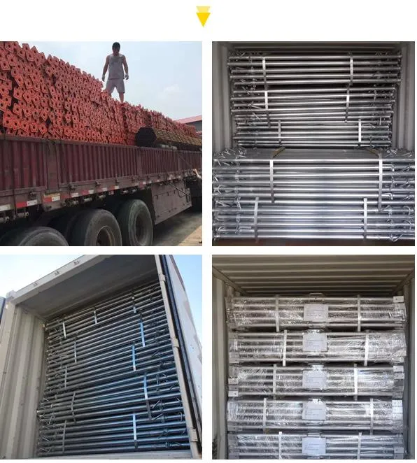 Parties d'échafaudage en métal galvanisé à chaud0