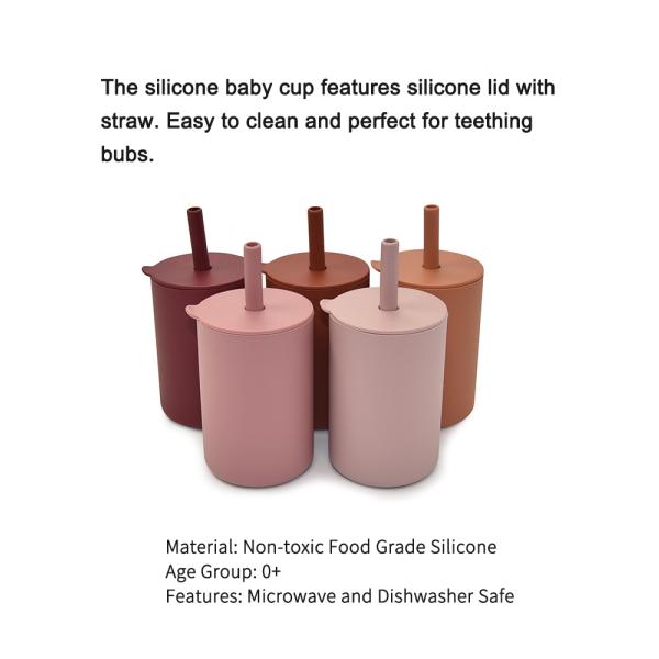 Spill Proof BPA Free Silicone Toddler Cup Unbreakable For Baby