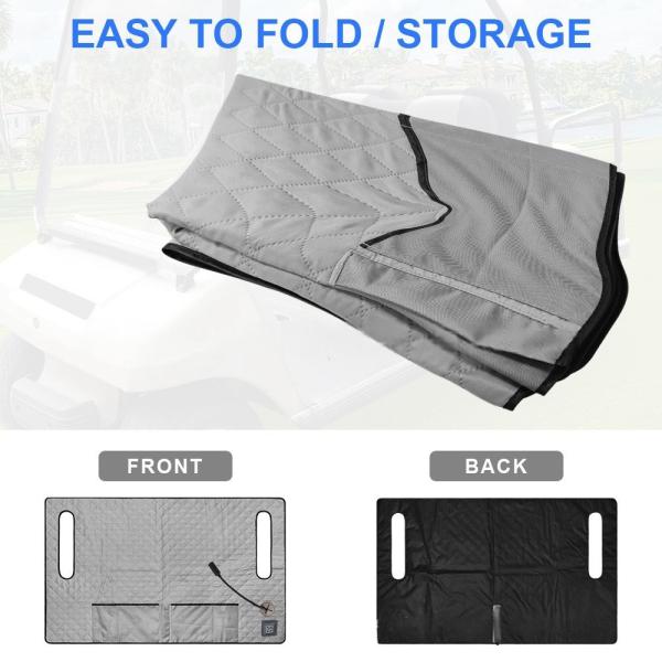 3 heating levels Golf cart seat cushion for added comfort and washable