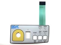 Clavier à membrane mince personnalisable haute performance avec rétroéclairage LED