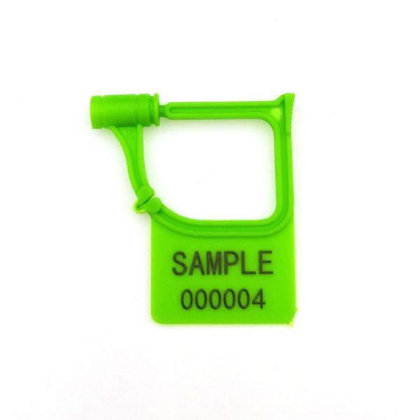 Disposable Mini Plastic Seal Padlock with Laser Print and Average Weight of 0.972 g / pc