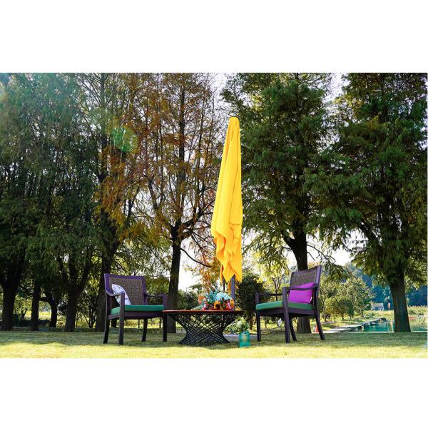 Patio Umbrella, Yard Umbrella Push Button Tilt Crank, Terrace Garden Restaurant Patio Parasol Outdoor Umbrella