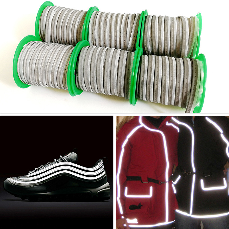 Красочный отражательный Webbing пуская Sportswear по трубам одежды видимости веревочки высокий шить Class2 3
