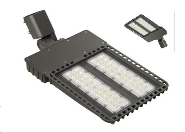 150LM/W LED Shoebox Light 185 Watt IP66 Parking Lot Courts PF 0.95 Durable