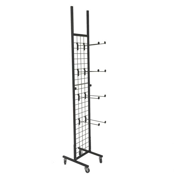 300mm Width 1800mm Height Clothing Organizer Rack , Chappal Hanging Stand black