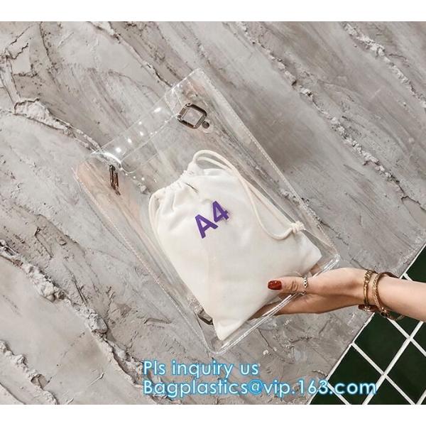 waterproof stadium Bags handbags, Clear gift packing PVC handbag, Envelope Clutch PVC Vinyl Plastic Purse Bag, tote hand