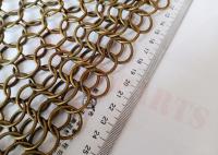 20mm de aço inoxidável Ring Mesh Curtain Hanging Bronze Color para separações interiores