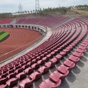 HDPE Material Plastic Stadium Seating with 5 Years Warranty and Customized Color Options